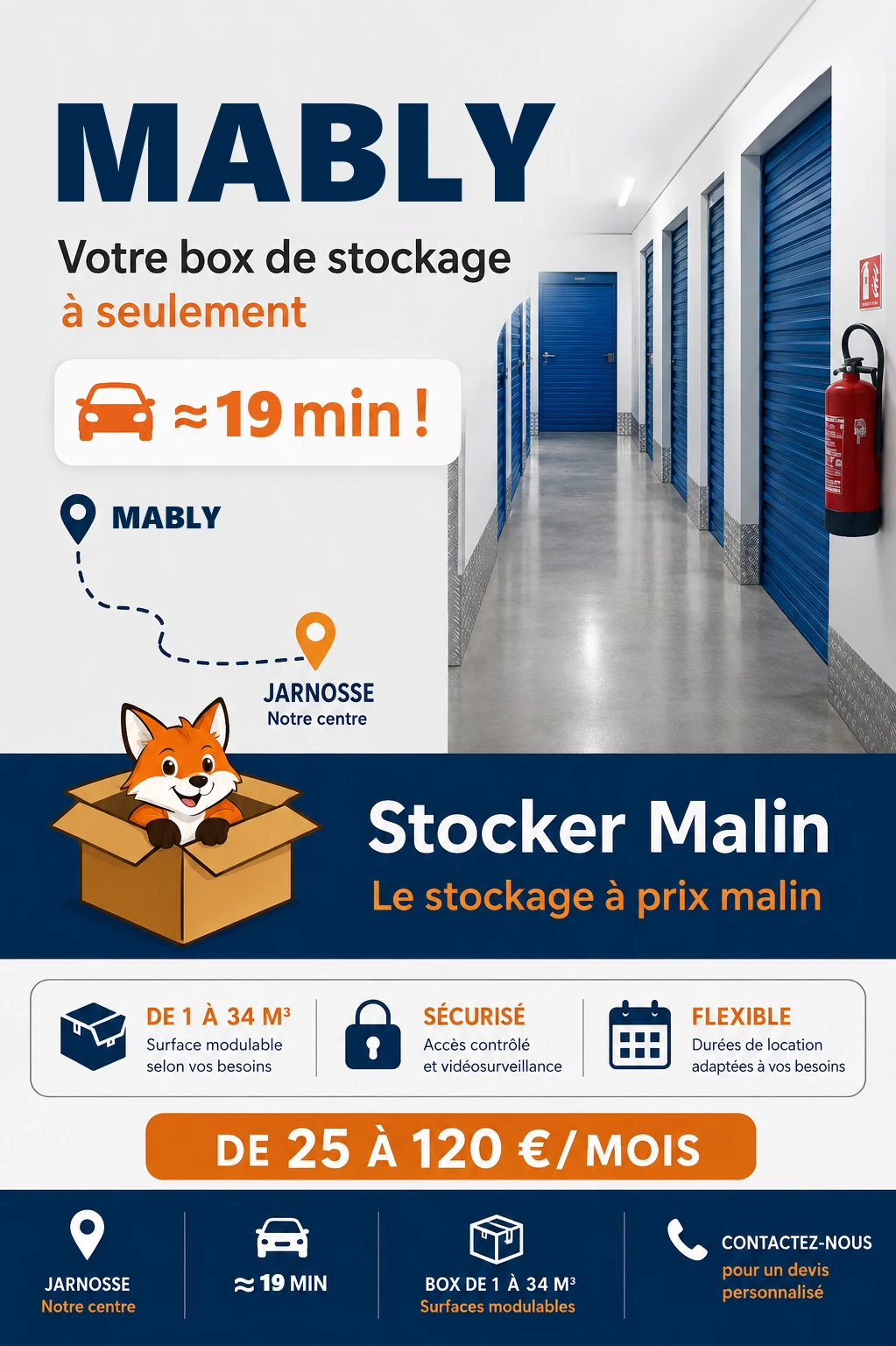 Zone desservie : Mably