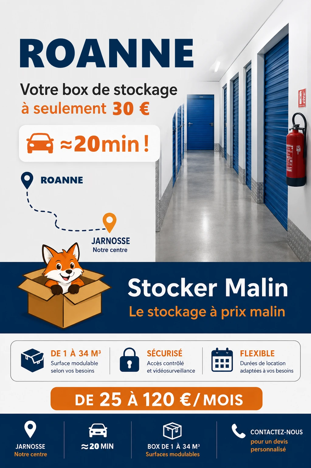 Zone desservie : Roanne
