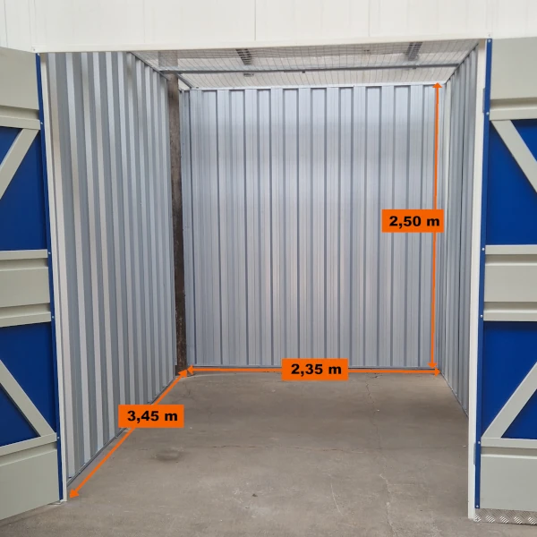 Stocker Malin - Dimensions box de stockage 20 mÂł
