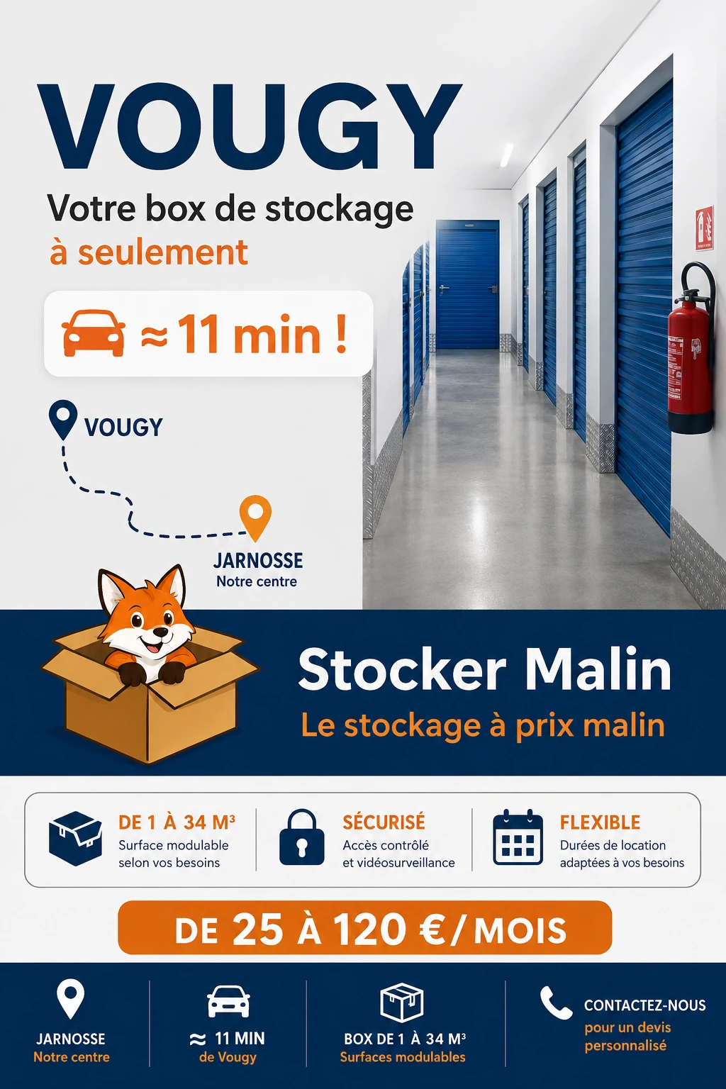 Zone desservie : Vougy