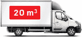 Camion d'une capacité de 20 m3