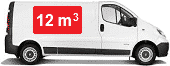 Fourgon d'une capacité de 12 m3