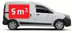 Camionnette d'une capacité de 5 m3