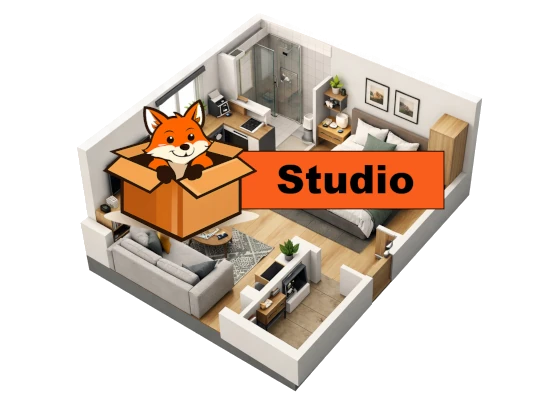 Contenu meuble d'un studio